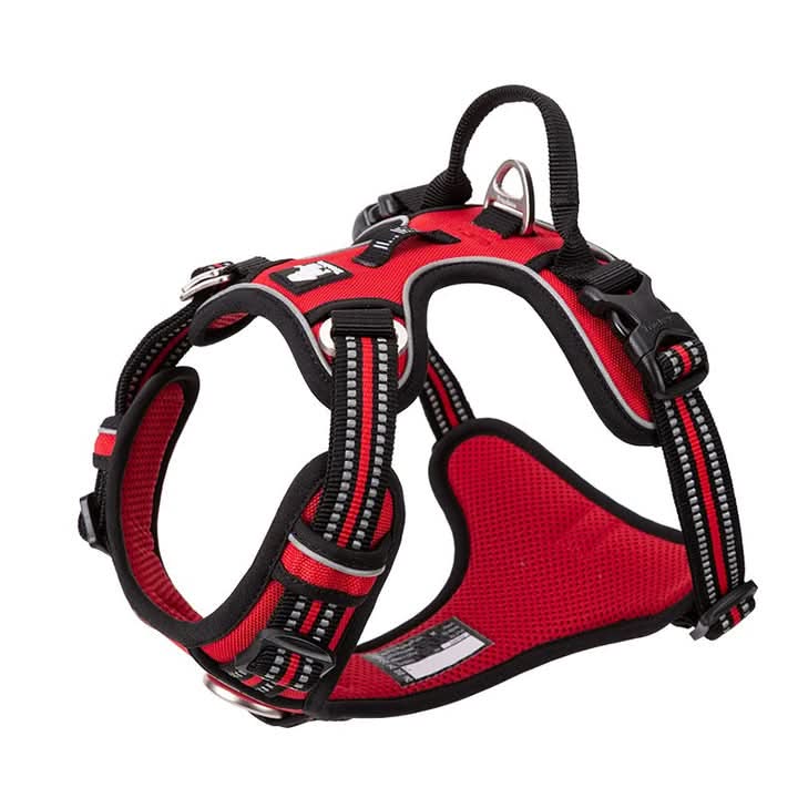 True Love No Pull Explosion Proof Dog Harness - Red, S