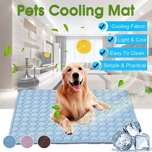 NNEOBA Dog Mat Cooling Summer Pad Mat For Dogs Cat Blanket Sofa Breathable Pet Dog Bed Summer Washable For Small Medium Large Dogs Car